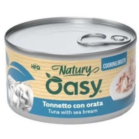 Oasy Cooking Broth tuńczyk z doradą w bulionie puszka dla kota 85g