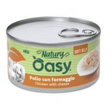 Oasy Natury Cat Adult Kurczak z serem 50% naturalnego mięsa w galaretce 85g