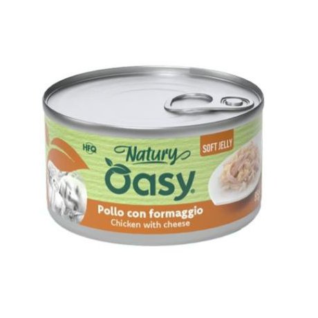 Oasy Natury Cat Adult Kurczak z serem 50% naturalnego mięsa w galaretce 85g