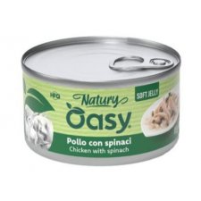 Oasy Natury Cat Adult Kurczak ze szpinakiem 50% naturalnego mięsa w galaretce 85g