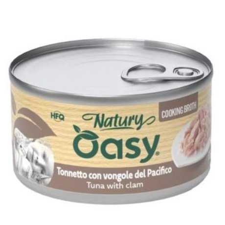 Oasy Cooking Broth tuńczyk z małżami w bulionie puszka dla kota 85g
