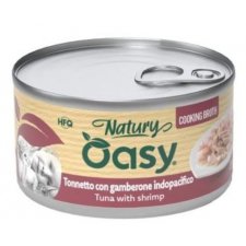 Oasy Cooking Broth tuńczyk z krewetkami w bulionie puszka dla kota 85g