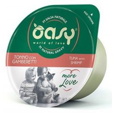 Oasy Kot More Love Cup Tuńczyk i krewetki kubek w naturalnym sosie 80g