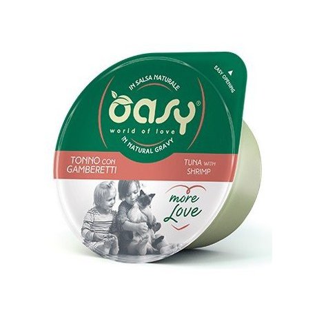 Oasy Kot More Love Cup Tuńczyk i krewetki kubek w naturalnym sosie 80g