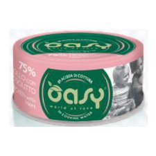Oasy More Love Cat Adult 75% kurczak z szynką puszka w bulionie 70g
