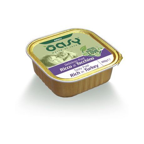Oasy Deliziozo Pate Adult gotowany na parze, smaczny i pełnowartościowy posiłek dla kota 100g