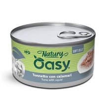 Oasy Natury Soft Jelly tuńczyk z kalmarami puszka dla kota galaretka 85g