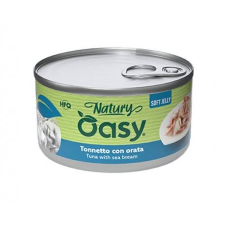 Oasy Natury Cat Adult Tuńczyk z doradą 50% naturalnego mięsa w galaretce150g