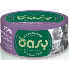 Oasy More Love Cat Adult 75% tuńczyka i kalmary puszka w bulionie 70g