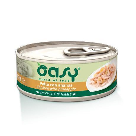 Oasy Natury Cat Adult Kurczak z ananasem 50% naturalnego mięsa w galaretce 150g