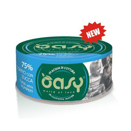 Oasy More Love 70% kurczak Tuńczyk z dynią puszka w bulionie 70g
