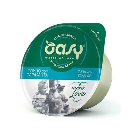 Oasy Kot More Love Cup Tuńczyk i przegrzebki (małże) kubek w naturalnym sosie 80g