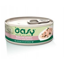 Oasy Natury Cat Adult Kurczak ze szpinakiem 50% naturalnego mięsa w galaretce 150g