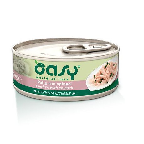 Oasy Natury Cat Adult Kurczak ze szpinakiem 50% naturalnego mięsa w galaretce 150g