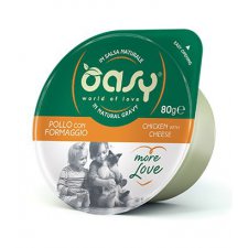 Oasy Kot More Love Cup Kurczak i ser kubek w naturalnym sosie 80g