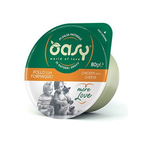 Oasy Kot More Love Cup Kurczak i ser kubek w naturalnym sosie 80g