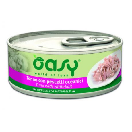 Oasy Natural Range Cat Adult Tuńczyk z młodymi sardynkami 50% naturalnego mięsa w galaretce 150g