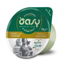 Oasy Kot More Love Cup tuńczyk z warzywami kubek w naturalnym sosie 80g