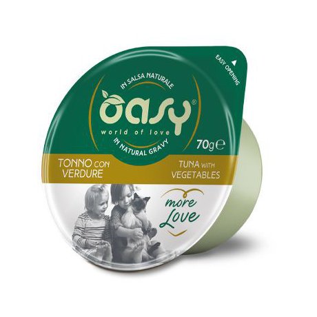 Oasy Kot More Love Cup tuńczyk z warzywami kubek w naturalnym sosie 80g