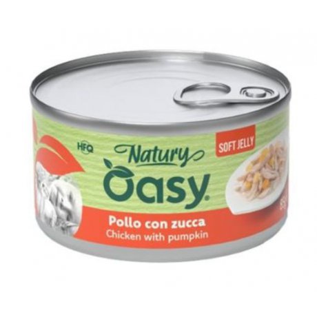 Oasy Natury Cat Adult Kurczak z dynią 50% naturalnego mięsa w galaretce 85g