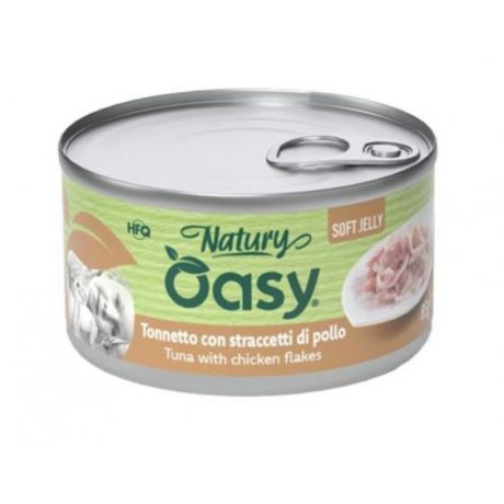 Oasy Natury Cat Adult Tuńczyk z kurczakiem 50% naturalnego mięsa w galaretce 85g