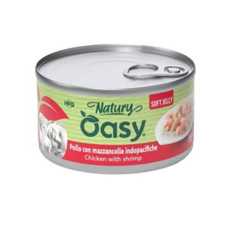 Oasy Natury Cat Adult Kurczak z krewetkami 50% naturalnego mięsa w galaretce 85g