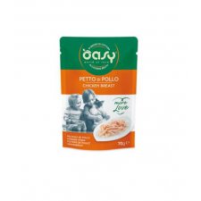 Oasy Natury kurczak z warzywami naturalna mokra karma w delikatnej galaretce saszetka 85g