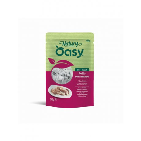 Oasy Natury Karma dla dorosłych kotów Kurczak z wołowiną 70g