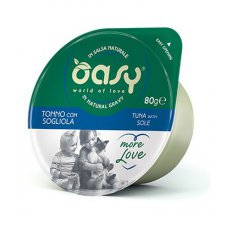 Oasy Kot More Love Cup Tuńczyk i sola kubek w naturalnym sosie 80g