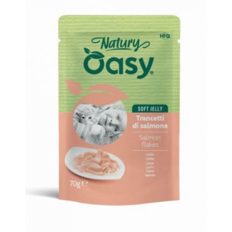Oasy Natury łosoś naturalna mokra karma w delikatnej galaretce saszetka 85g