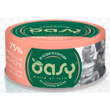 Oasy More Love Cat Adult 75% tuńczyka z łososiem puszka w bulionie 70g