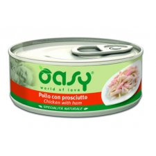 Oasy Natural Range Cat Adult Kurczak z szynką 50% naturalnego mięsa w galaretce 150g