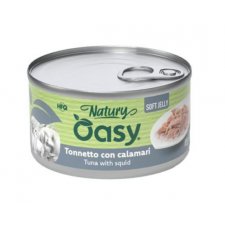 Oasy Natury Cat Adult Tuńczyk z kalmarami 50% naturalnego mięsa w galaretce 85g