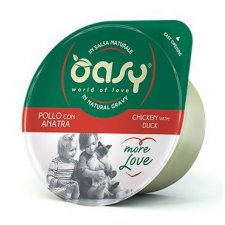 Oasy Kot More Love Cup Kurczak i kaczka kubek w naturalnym sosie 80g