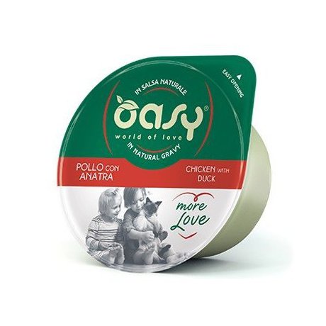 Oasy Kot More Love Cup Kurczak i kaczka kubek w naturalnym sosie 80g