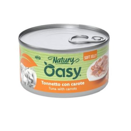 Oasy Natury Cat Adult Tuńczyk z marchewką 50% naturalnego mięsa w galaretce 85g
