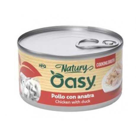 Oasy Cooking Broth kurczak z kaczką w bulionie puszka dla dorosłego kota 85g