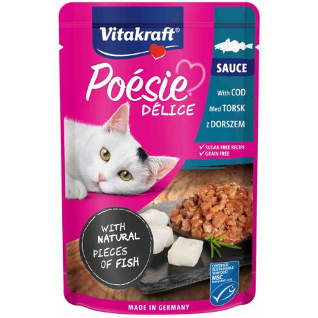 VITAKRAFT Poesie Delice Sause dorsz w sosie