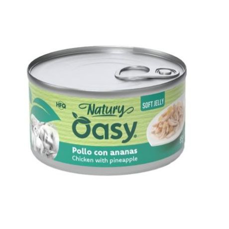 Oasy Natury Cat Adult Kurczak z anansem 50% naturalnego mięsa w galaretce 85g