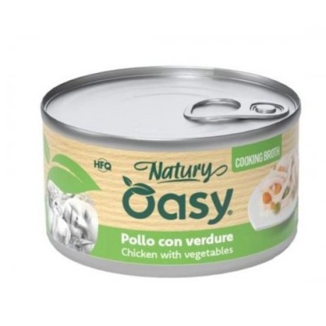 Oasy Coocking Broth kurczak z warzywami w bulionie puszka dla dorosłego kota 85g