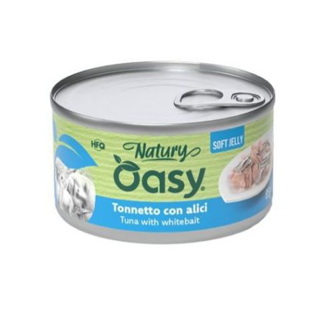 Oasy Natury Cat Adult Tuńczyk z młodymi sardynkami 50% naturalnego mięsa w galaretce 85g