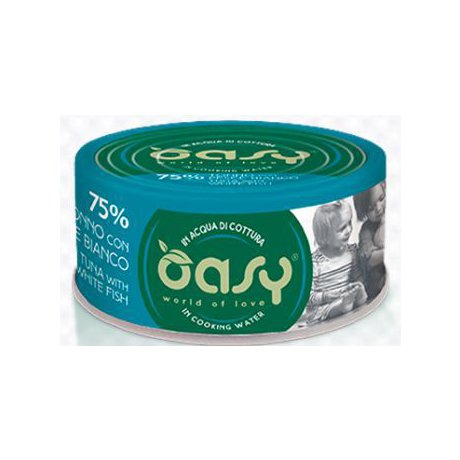 Oasy More Love Cat Adult 75% tuńczyka i białej ryby puszka w bulionie 70g