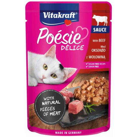 VITAKRAFT Poesie Delice Sause wołowina w sosie