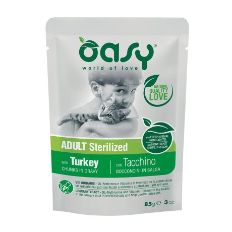 Oasy Lifestage Adult Sterilised Turkey indyk