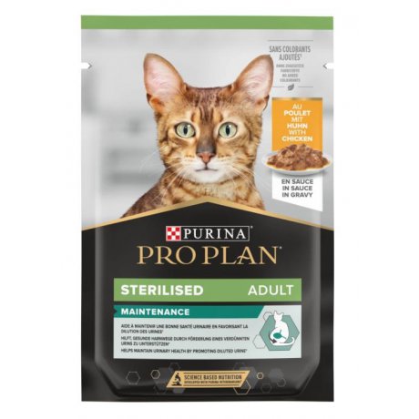 Pro Plan Sterilized Nutrisavour saszetka w sosie dla sterylizowanych kotów 85g