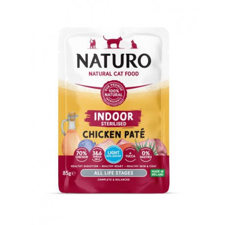 Naturo Grain Free Pate dla Dorosłych Sterylizowanych Kotów 85g