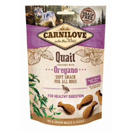 CARNILOVE Dog Semi Moist Snack Quail & Oregano