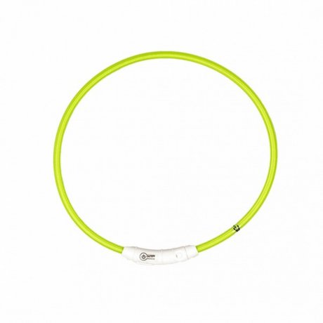 Duvo+ Obroża Świecąca USB Nylon zielona
