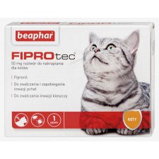 Beaphar Fiprotec Spot-On Krople przeciw pchłom i kleszczom dla kota