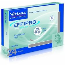 VIRBAC EFFIPRO 50 mg spot-on dla kotów na kleszcze i pchły